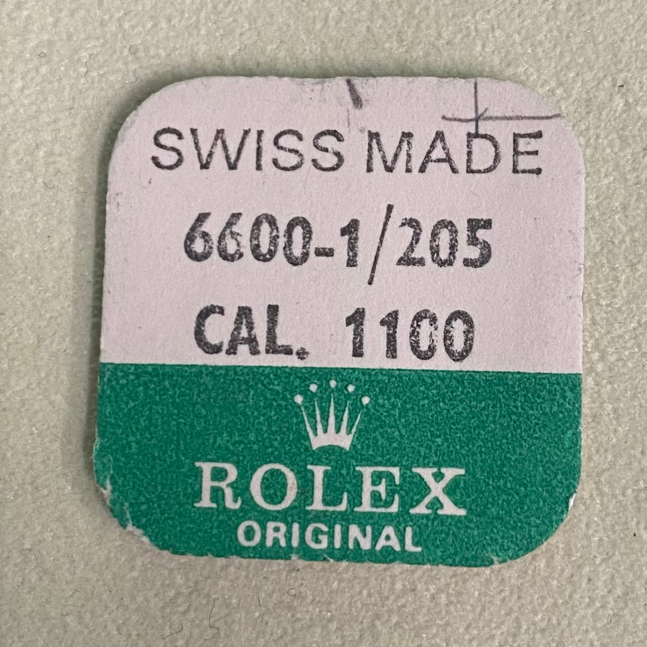 Rolex Caliber 1100 Part #6600-1 Mainspring Weak