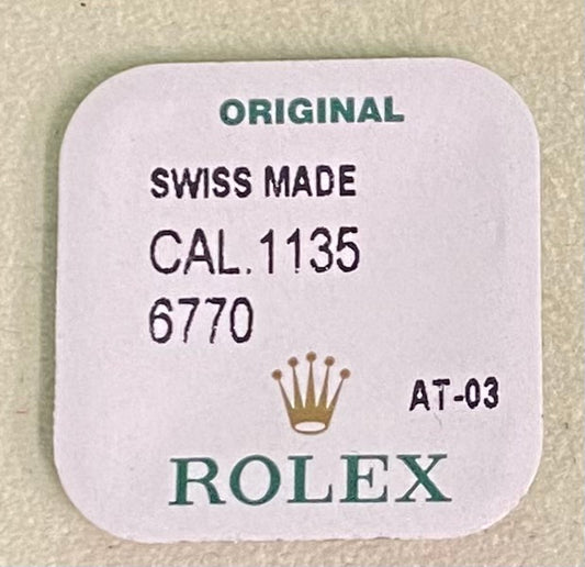 Rolex Caliber 1135 Part #6770 Driving Wheel For Calendar