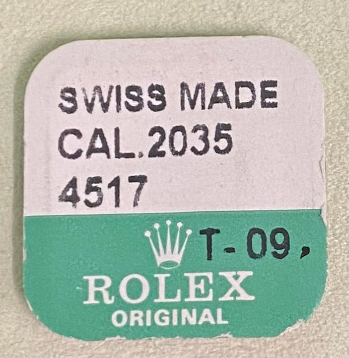 Rolex Caliber 2035 Part #4517 Foot-Date Jumper