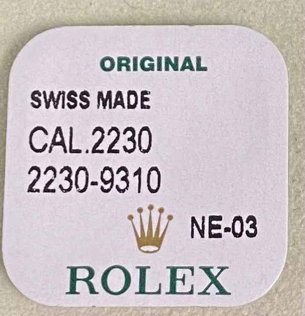 Rolex Caliber 2230 Part #9310 Jewel Barrel-Upper