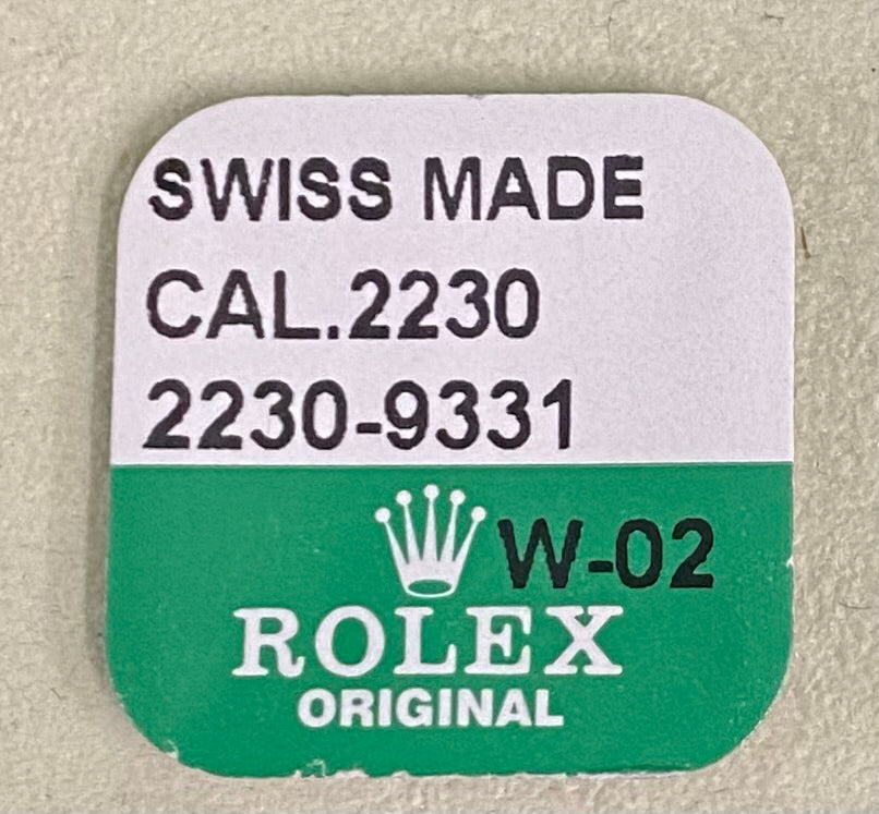 Rolex Caliber 2230 Part #9331 Jewel (Great Wheel Upper & Lower)