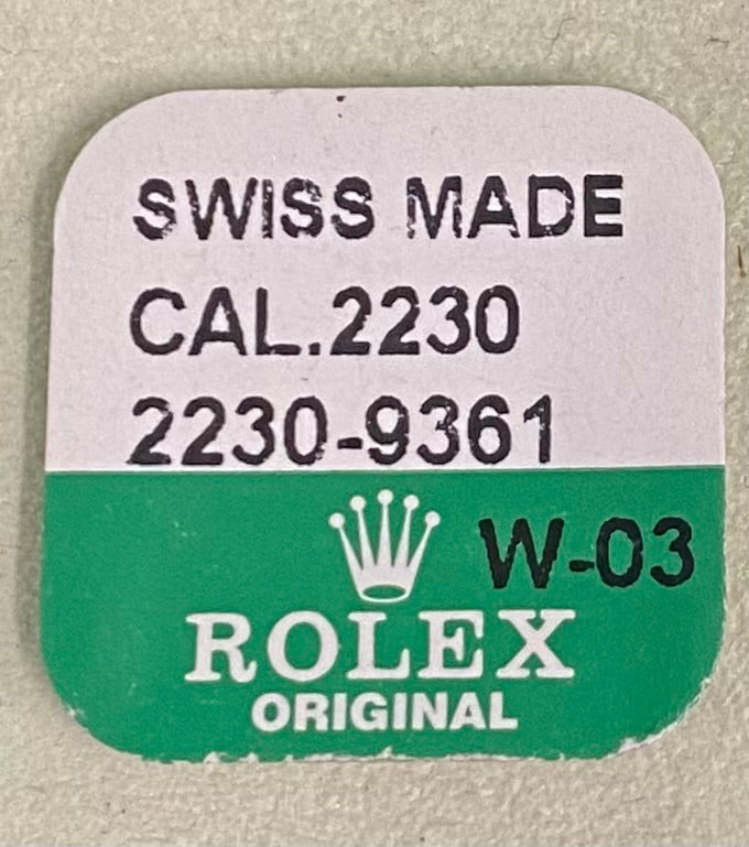 Rolex Caliber 2230 Part #9361 Jewel (Second Wheel Support-Lower)
