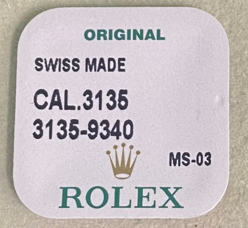 Rolex Caliber 3135 Part #9340 Jewel, 3rd Wheel