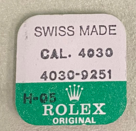 Rolex Caliber 4030 Part #9251 Bush For Intermediate Set Wheel Lower