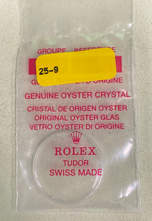 Rolex Crystal Part #25-9 Acrylic