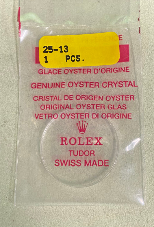 Rolex Crystal Part #25-13 Acrylic