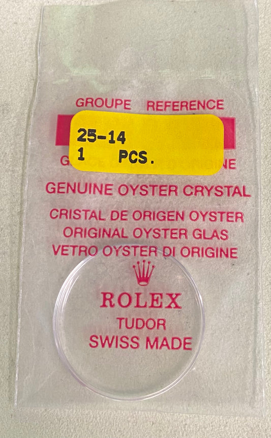 Rolex Crystal Part #25-14 Acrylic