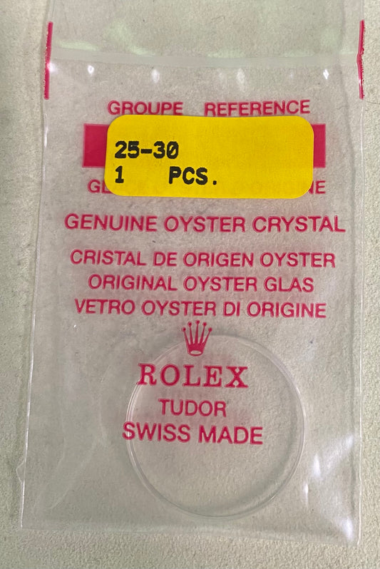 Rolex Crystal Part #25-30 Acrylic