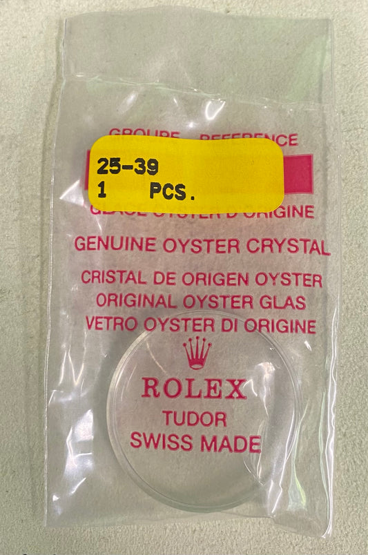 Rolex Crystal Part #25-39 Acrylic