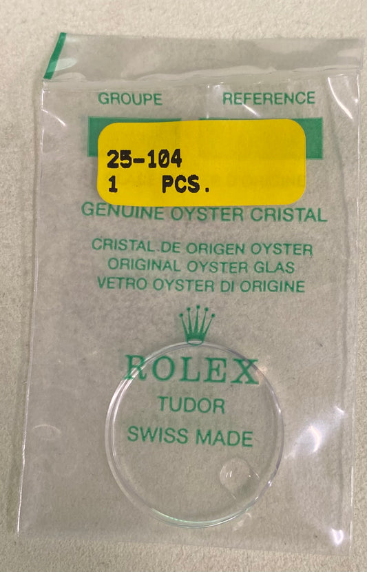 Rolex Crystal Part #25-104 Acrylic