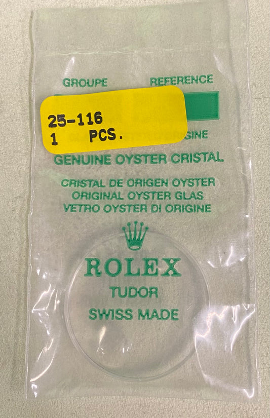 Rolex Crystal Part #25-116 Acrylic