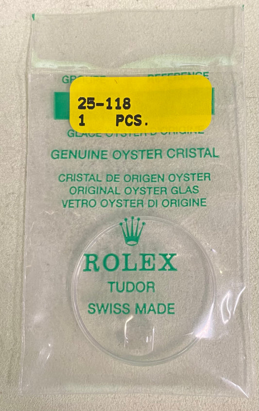 Rolex Crystal Part #25-118 Acrylic