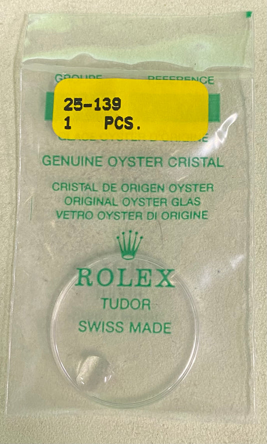 Rolex Crystal Part #25-139 Acrylic