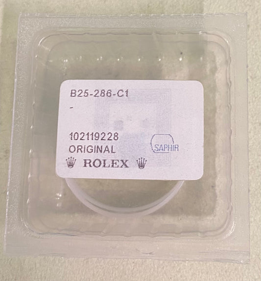 Rolex Crystal Part #25-286-C Sapphire