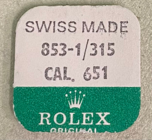 Rolex Caliber 651 Part #853-1 Mainspring Weak