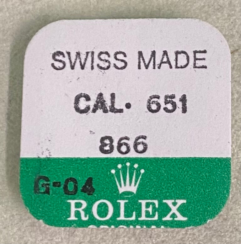 Rolex Caliber 651 Part #866 Second Wheel