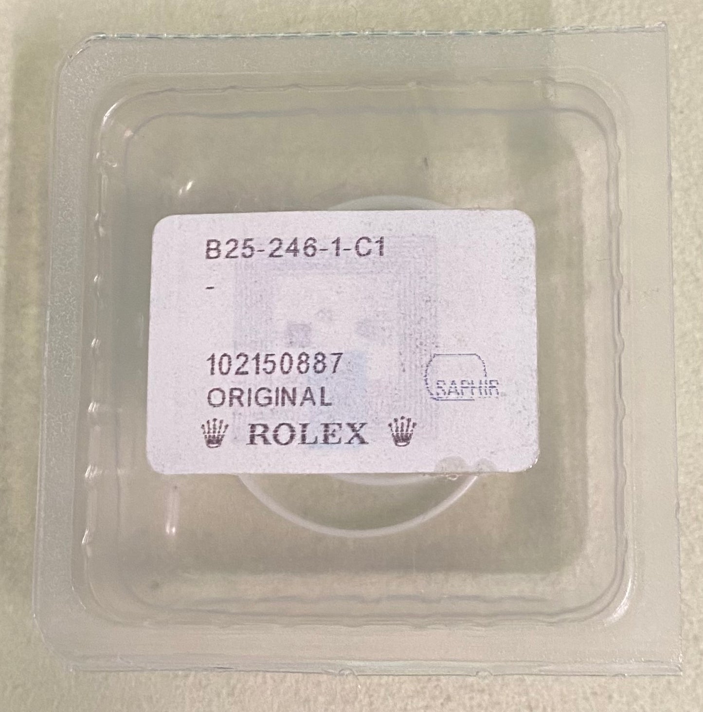 Rolex Crystal Part #25-246-1-C1 Sapphire